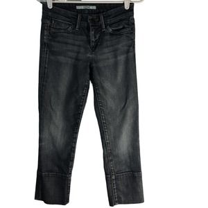 Joe's Jeans Women's Jeans Size W 25 Blue Light Wash Denim Capri Faded Logo